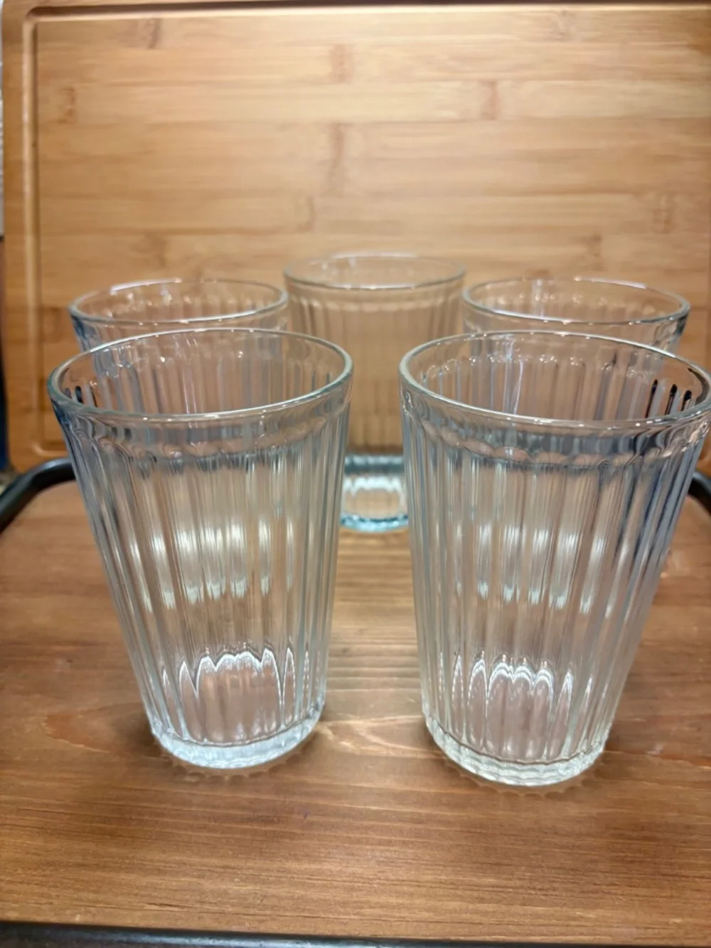 IKEA clear ribbed